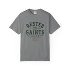 Rested Saints Club T-Shirt — Faith-Based Graphic Tee