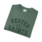 Rested Saints Club T-Shirt — Faith-Based Graphic Tee