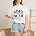 Rested Saints Club T-Shirt — Faith-Based Graphic Tee