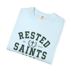 Rested Saints Club T-Shirt — Faith-Based Graphic Tee