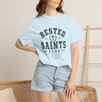 Rested Saints Club T-Shirt — Faith-Based Graphic Tee