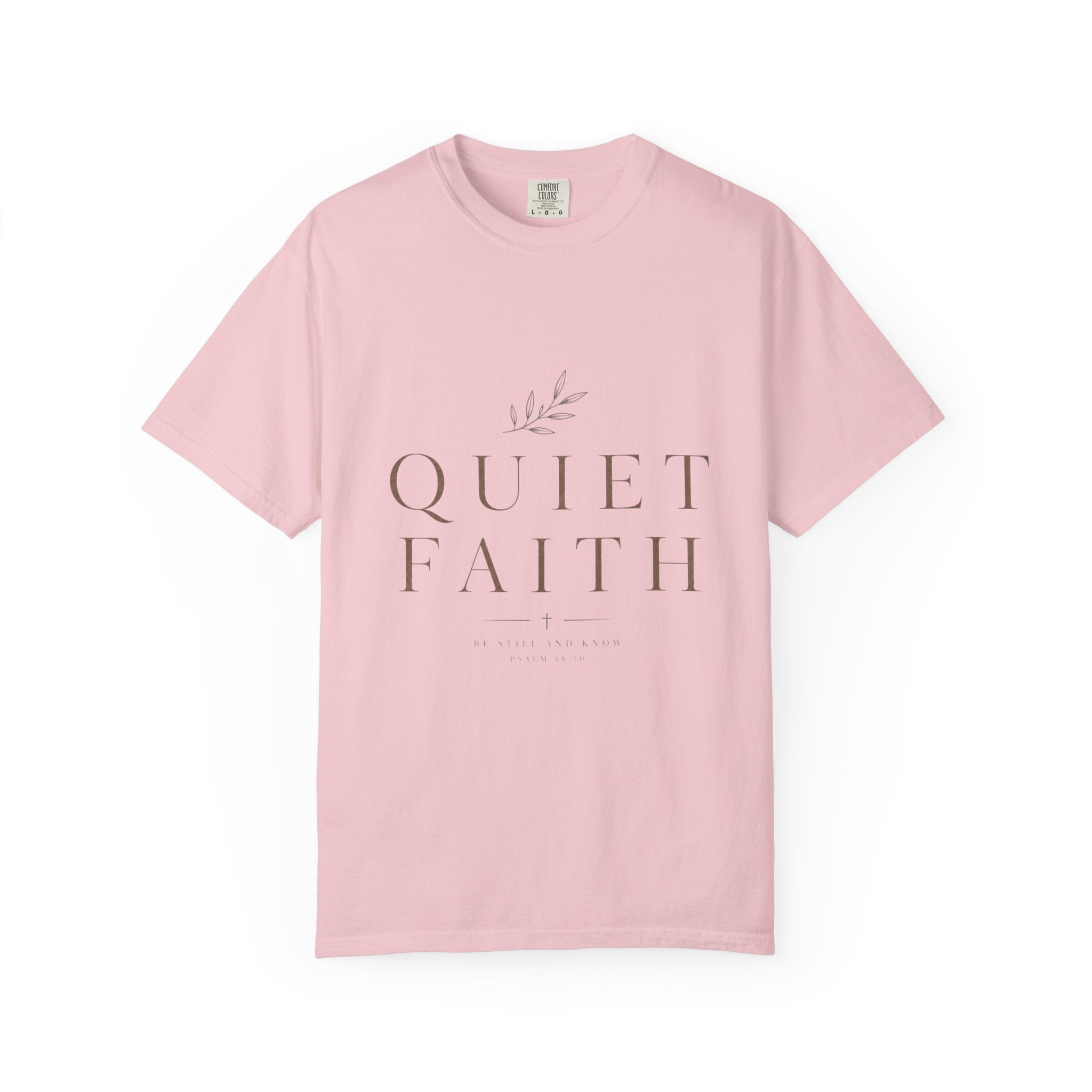 Quiet Faith T‑Shirt — Minimalist Inspirational Christian Tee