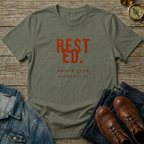 Rested T-Shirt — ‘Rested. Saints Club’ Faith Graphic Tee (Matthew 11:28)