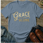 Grace Alone T‑Shirt — Inspirational Faith Graphic Tee