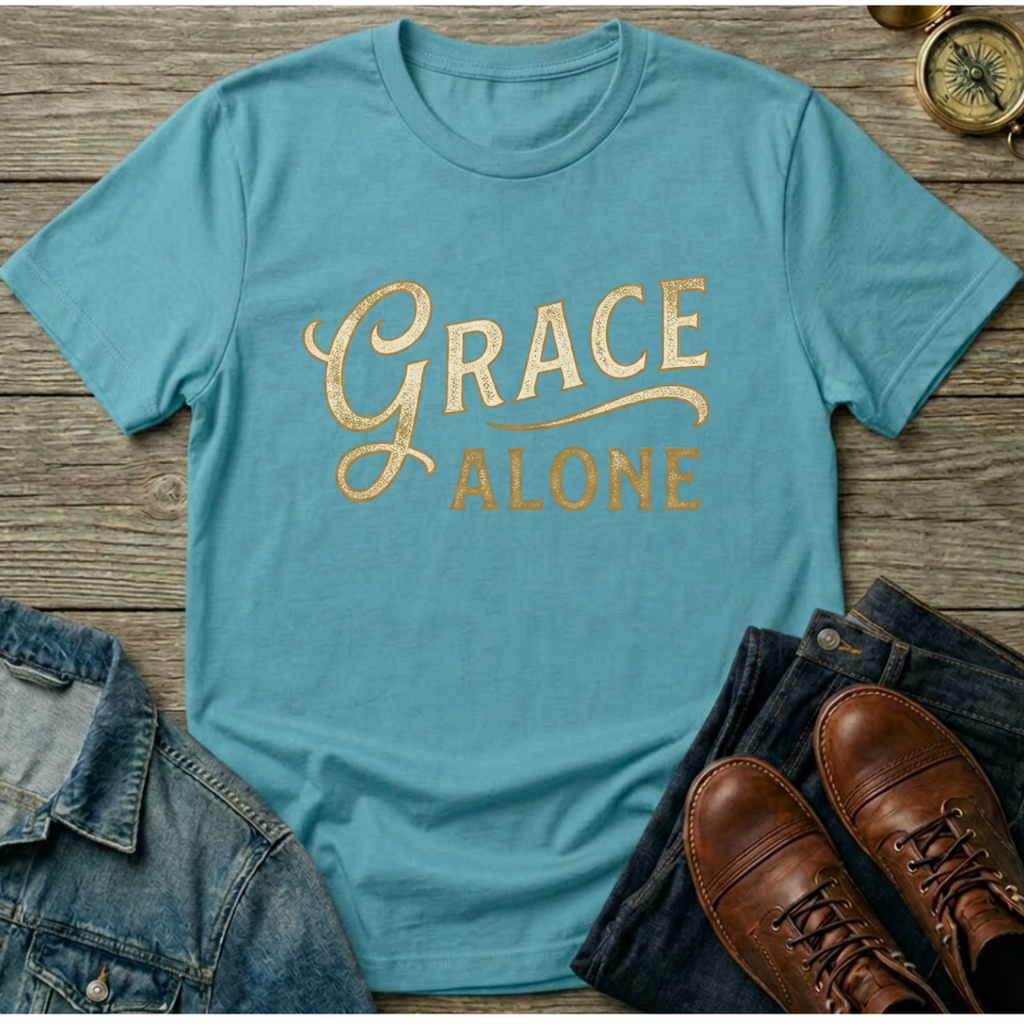 Grace Alone T‑Shirt — Inspirational Faith Graphic Tee