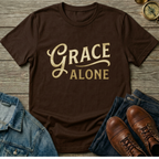 Grace Alone T‑Shirt — Inspirational Faith Graphic Tee