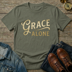 Grace Alone T‑Shirt — Inspirational Faith Graphic Tee