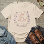 Peace Over Pressure T-Shirt — Christian Faith Compass Graphic