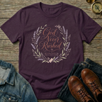 Peace Over Pressure T-Shirt — Christian Faith Compass Graphic