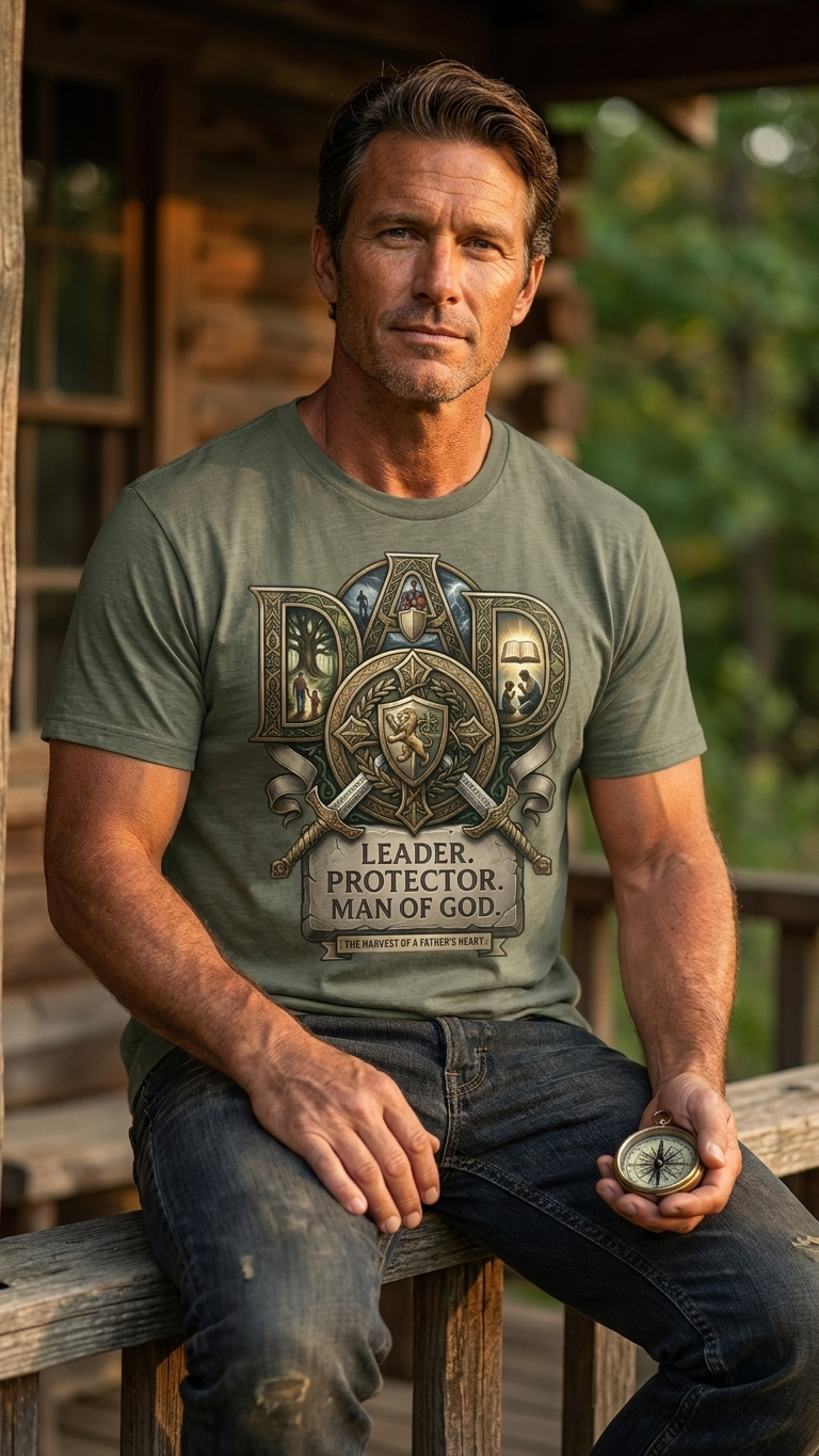 Dad Shield Emblem T-Shirt