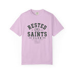 Rested Saints Club T-Shirt — Faith-Based Graphic Tee