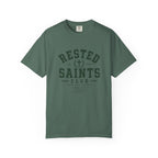 Rested Saints Club T-Shirt — Faith-Based Graphic Tee