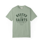 Rested Saints Club T-Shirt — Faith-Based Graphic Tee