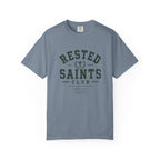 Rested Saints Club T-Shirt — Faith-Based Graphic Tee