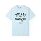 Rested Saints Club T-Shirt — Faith-Based Graphic Tee