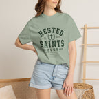 Rested Saints Club T-Shirt — Faith-Based Graphic Tee
