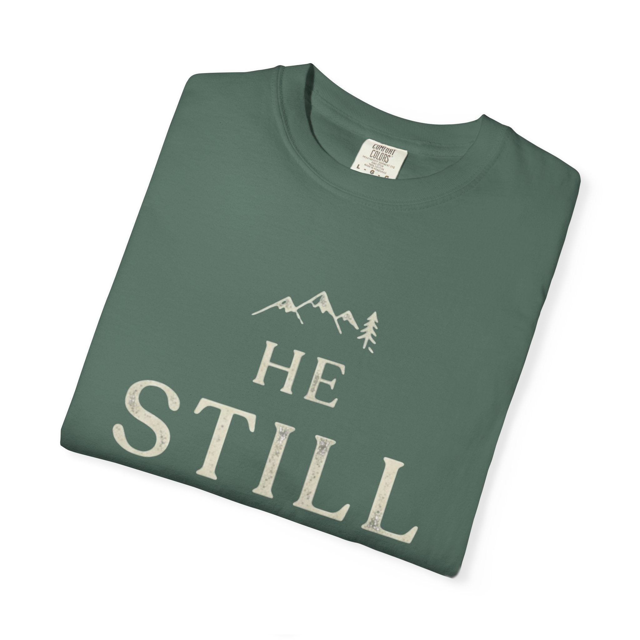 He Still Leads T-Shirt — Inspirational Christian Faith Tee